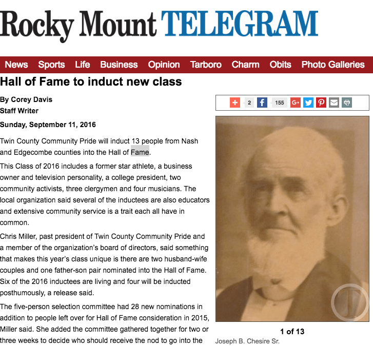 Twin County Hall of Fame Inductees Featured!